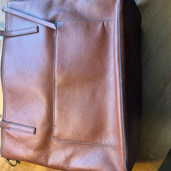 Fossil Brown Leather Shoulder Bag - Picture 2 of 7